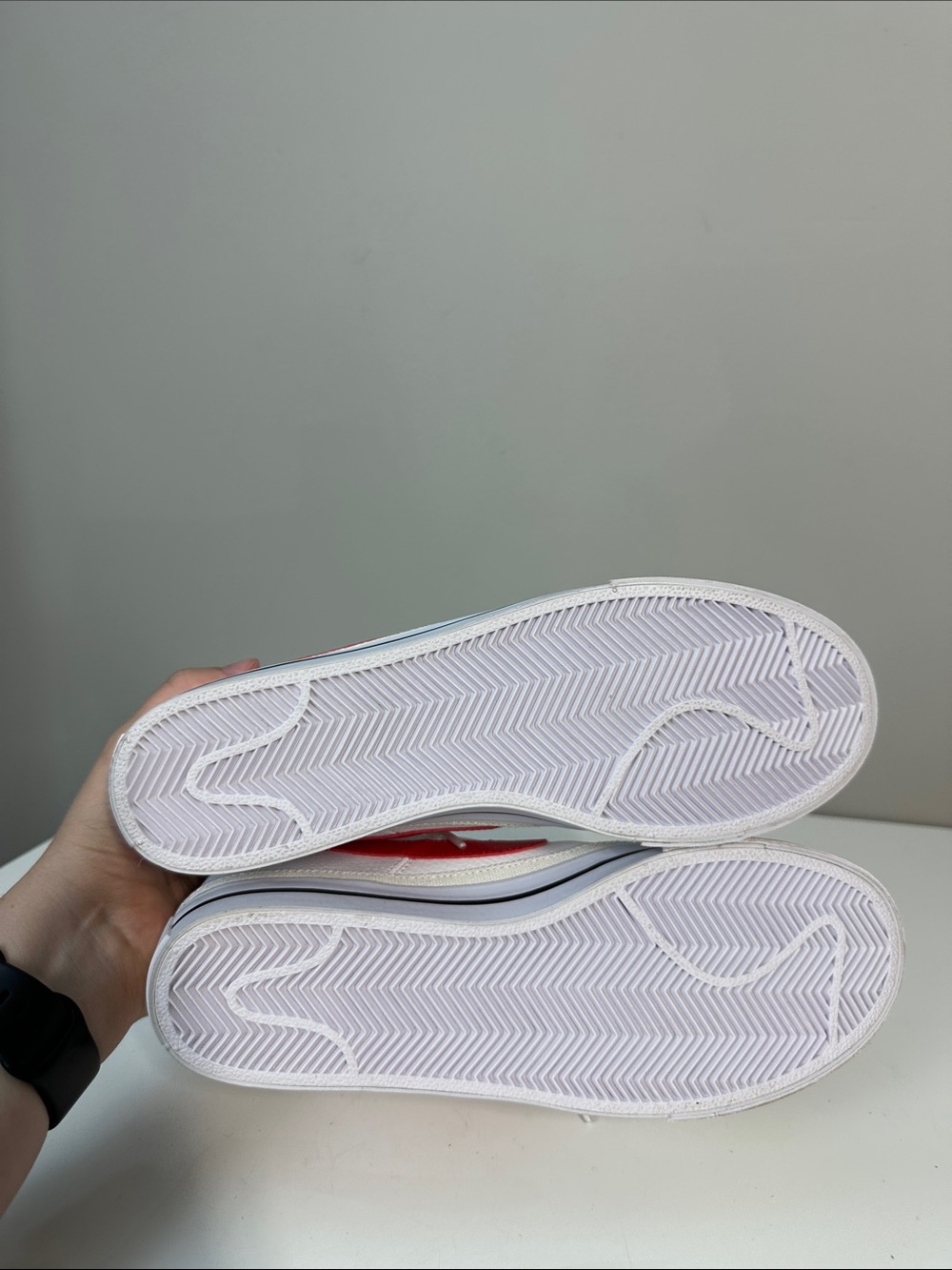Nike Womens Court Legacy White University Red Leather Size 7.5 - Picture 9 of 15